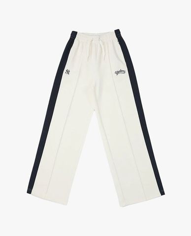  MLB - Women's Varsity Color Block Elastic Waist Wide-Leg Pants 