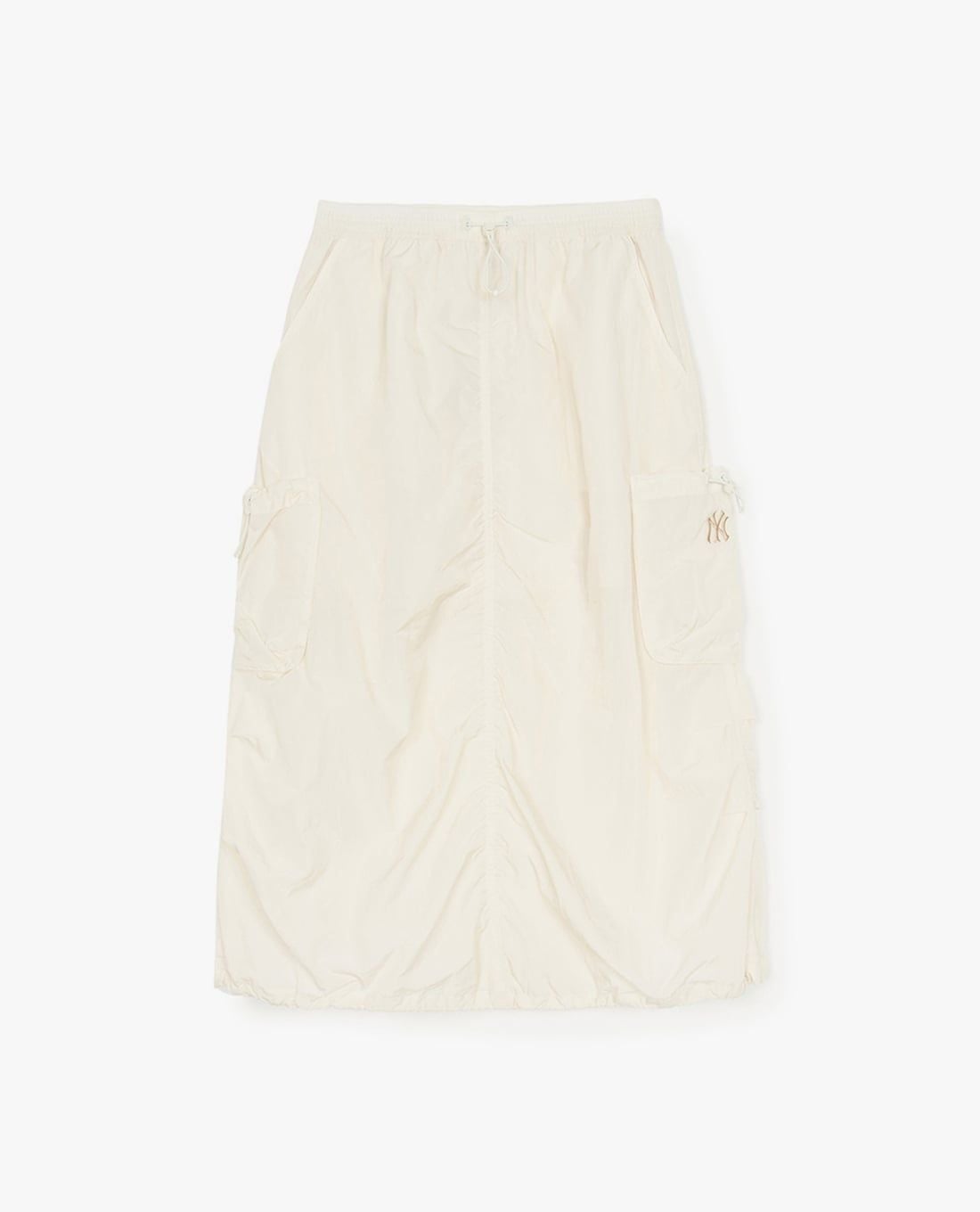 MLB - Women's Gorpcore Glossy Nylon Midi A-Line Skirt