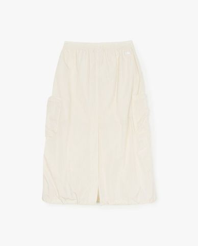  MLB - Women's Gorpcore Glossy Nylon Midi A-Line Skirt 