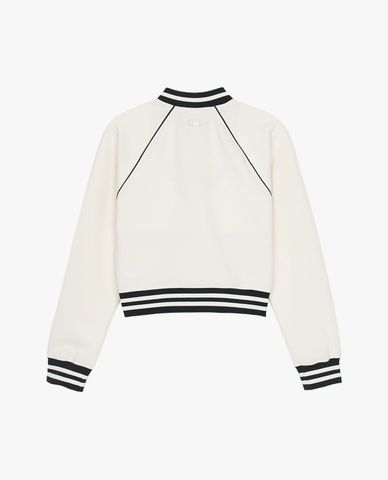  MLB - Women's Varsity Crop Top Bomber Jacket 