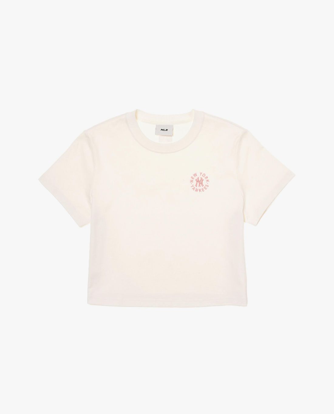 MLB – Women’s Short Sleeve Crew Neck Crop Top Basic Small Logo