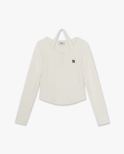  MLB - Women Basic Layered Round Neck Blouse 