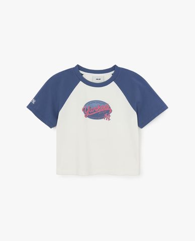  MLB - Women Vintage Colorblock Croptop 