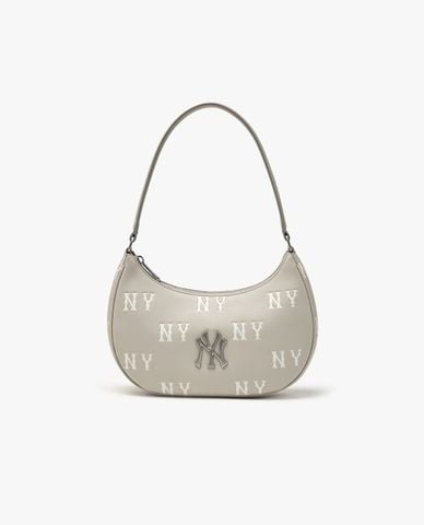  MLB - Women Classic Monogram Crescent Shoulder Bag 