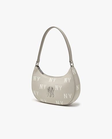  MLB - Women Classic Monogram Crescent Shoulder Bag 