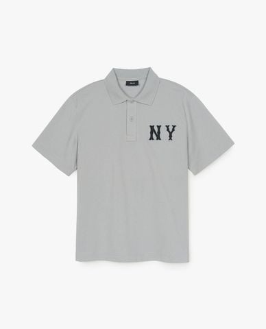  MLB - Unisex Basic Coopers Logo Overfit Short-Sleeve Polo Shirt 