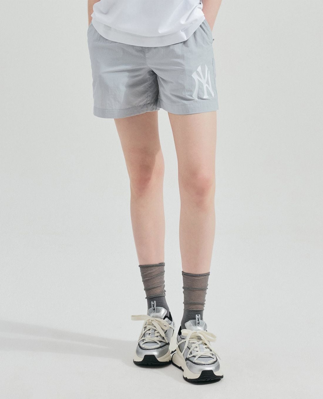 MLB - Women's Basic Mega Logo Elastic Waist Shorts