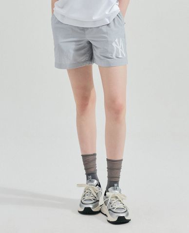  MLB - Women's Basic Mega Logo Elastic Waist Shorts 