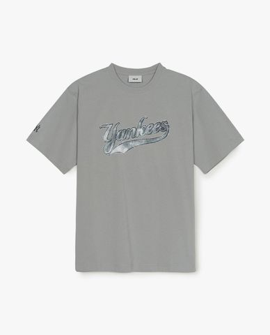  MLB - Unisex Denim Like Big Lux Overfit Round-Neck T-Shirt 