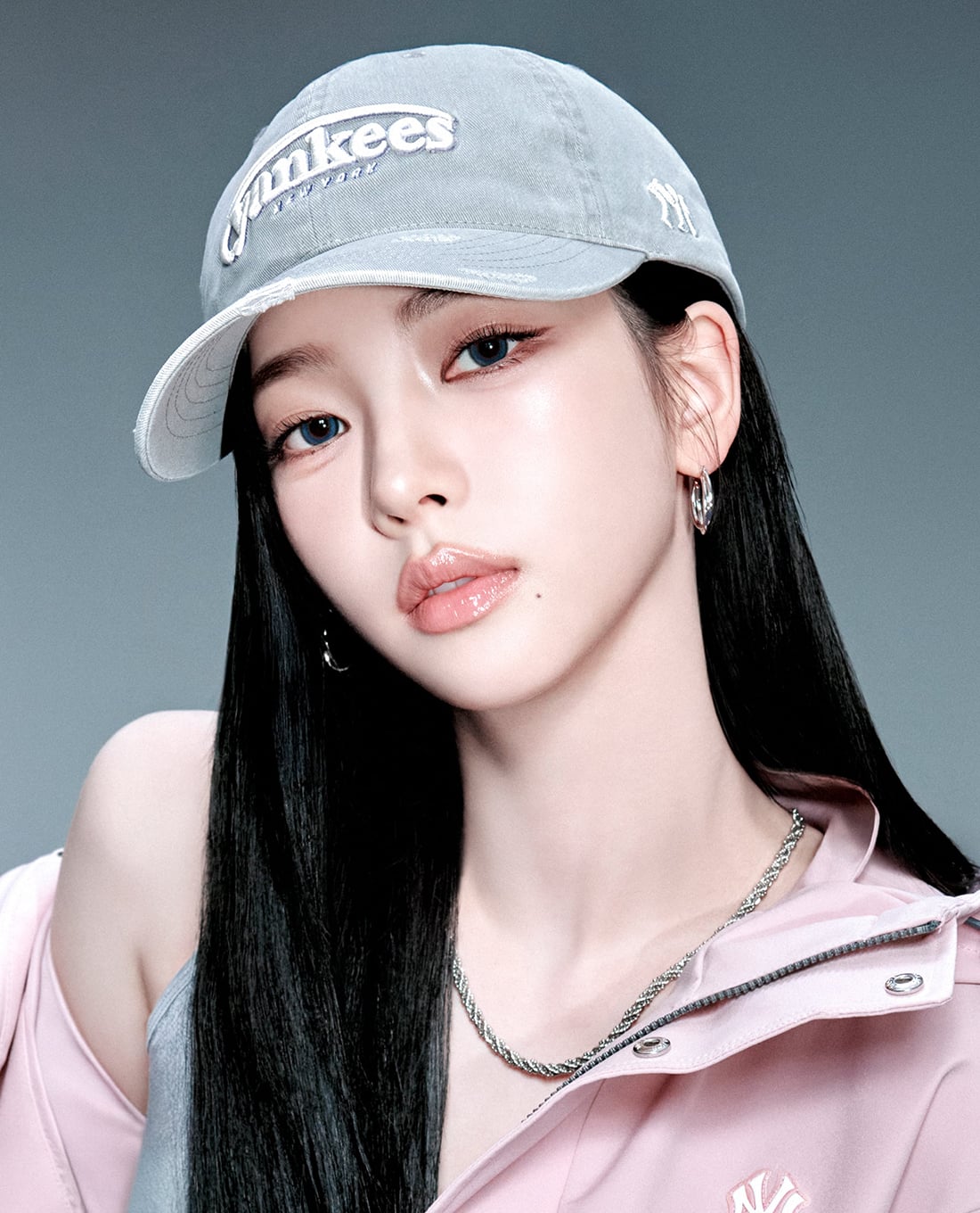 MLB - Unisex Vintage Damage Curve Logo Baseball Cap