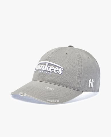  MLB - Unisex Vintage Damage Curve Logo Baseball Cap 