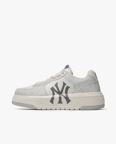  MLB - ស្បែកជើង Chunky Liner Denim Classic Monogram Unisex 