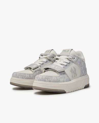  MLB - Unisex Chunky Liner Denim Monogram Low Top Sneakers 