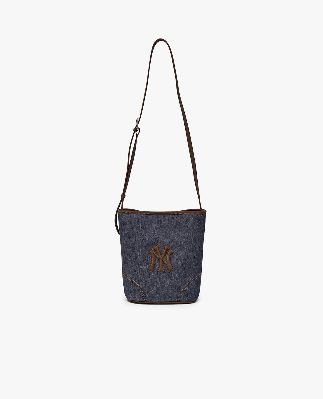 MLB - Women's Denim Coloring Trapezoid Shoulder Bag