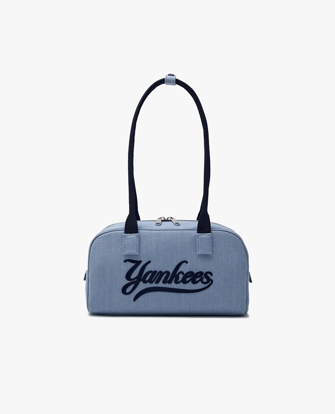 MLB - Women's Denim Varsity Cursive Shoulder Bag