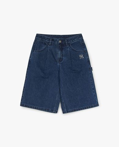  MLB - Men's Basic Small Logo Denim Shorts 
