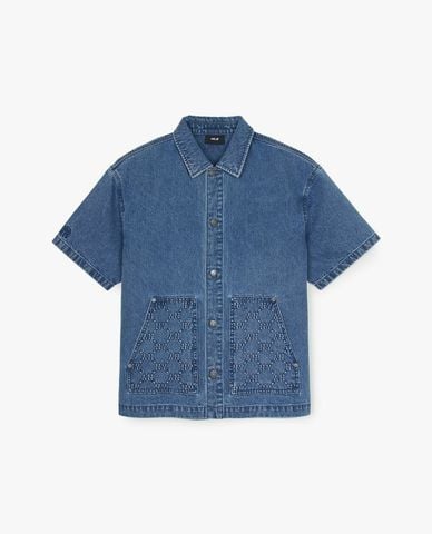  MLB - Unisex Diamond Monogram Embargo Denim Shirt 