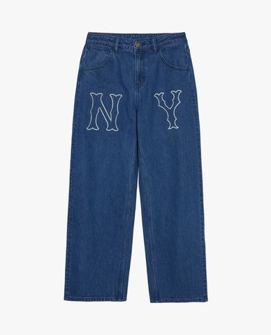  MLB - Women's Wide-Leg Jeans Denim Logo Coopers Mega 