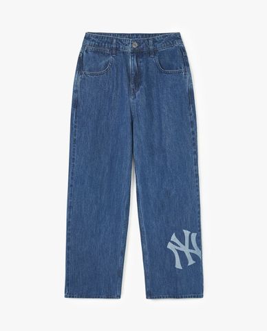  MLB - Basic Megalogo Wide-Leg Women's Jeans 