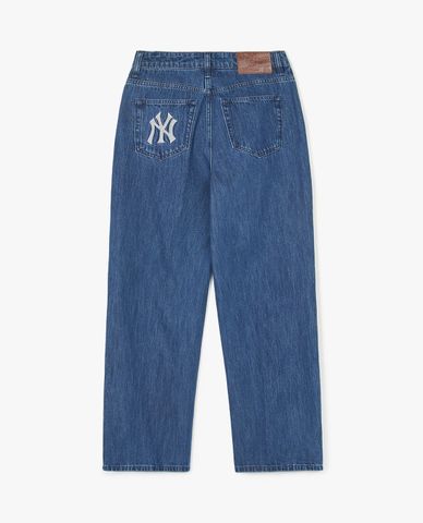  MLB - Basic Megalogo Wide-Leg Women's Jeans 