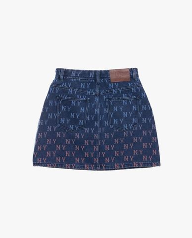  MLB – Women’s Gradient Jacquard Monogram Denim Skirt 