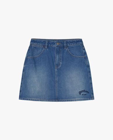  MLB - Women's Varsity Culsive Mini A-Line Denim Skirt 