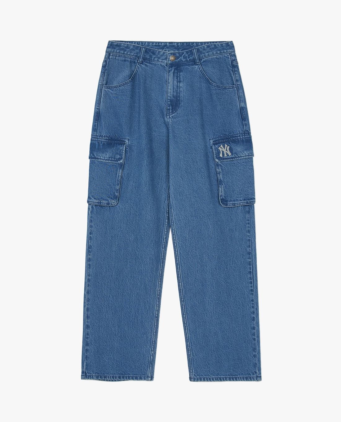 MLB - Men's Basic Small Logo Wide-Leg Jeans