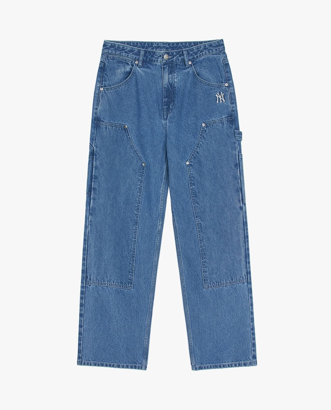 MLB - Men's Basic Small Logo Wide-Leg Jeans