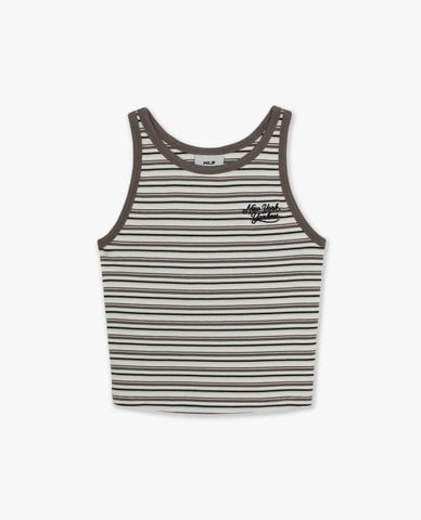  MLB - Women Striped Croptop Tank Top 