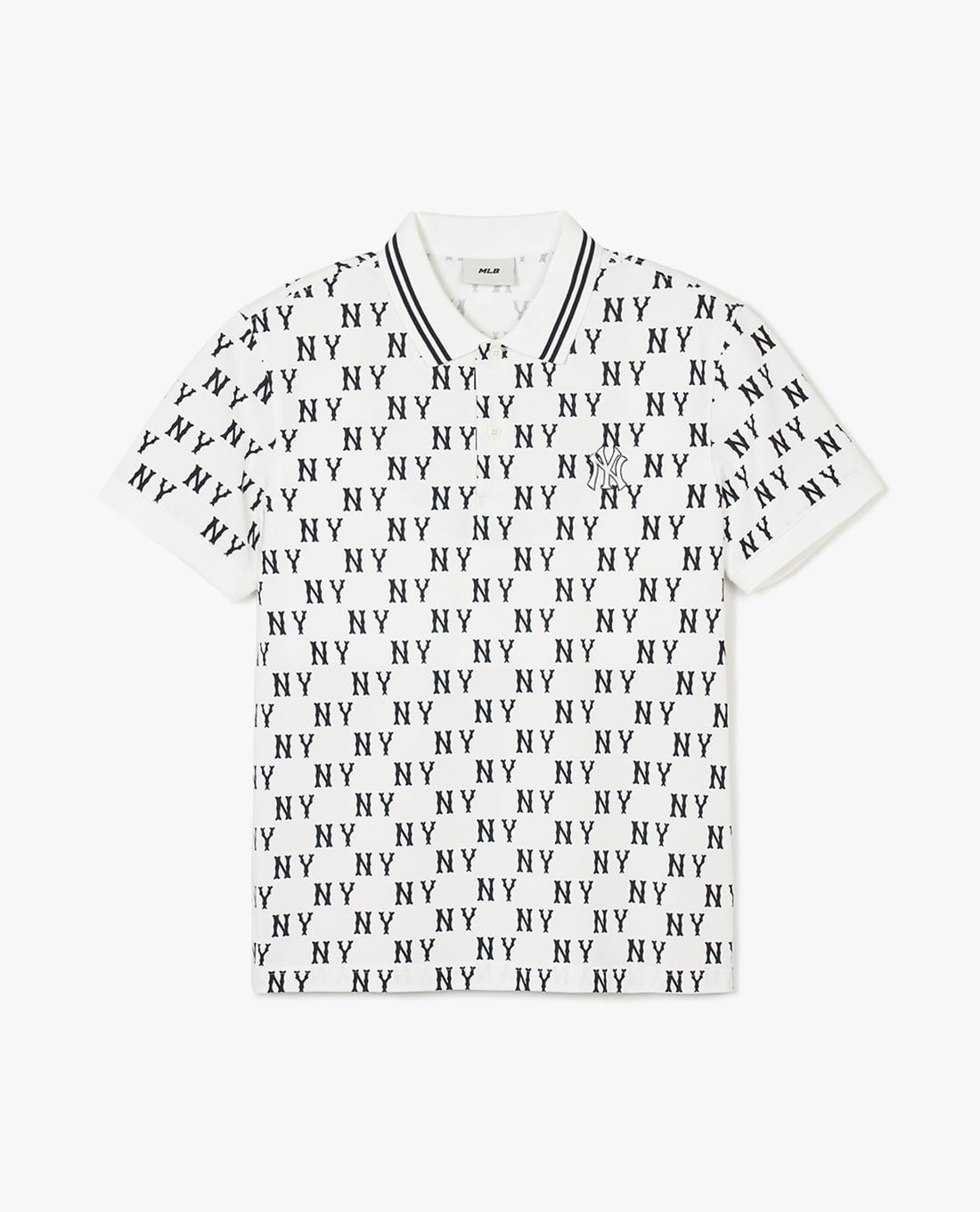 MLB - Unisex Short-Sleeve Polo Classic Monogram Plate Pattern Kara