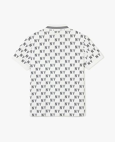  MLB - Unisex Short-Sleeve Polo Classic Monogram Plate Pattern Kara 