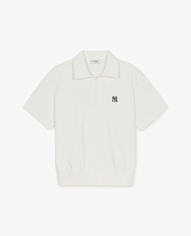  MLB - Unisex Basic Small Logo Short-Sleeve Polo Sweatshirt 