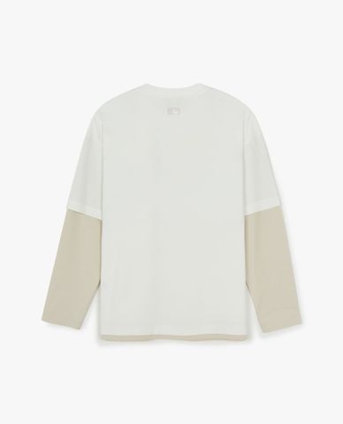  MLB - Unisex Basic Street Logo Long Sleeve Crew Neck T Shirt 