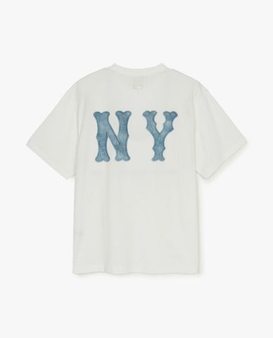  MLB - Unisex Basic Denimlike Coopers Overfit Short-Sleeve T-Shirt 