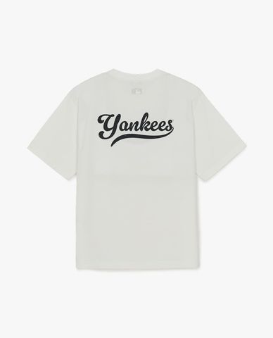  MLB - Unisex Sportive Cursive Back Lettering T Shirt 
