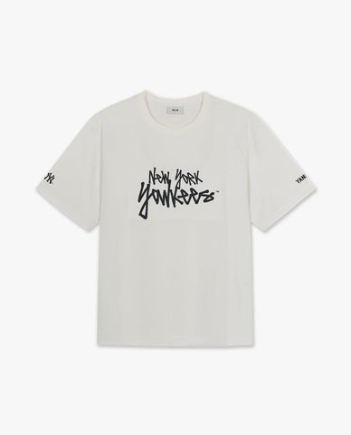  MLB - Unisex Sportive Mesh Lettergraphic T Shirt 
