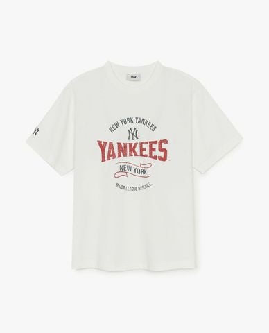  MLB - Unisex Varsity Vintage Color Graphic Overfit T-Shirt 