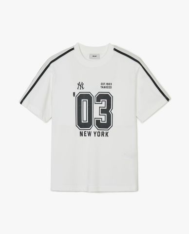  MLB - Unisex Crew Neck Short Sleeve T-Shirt Sportive Varsity Track 