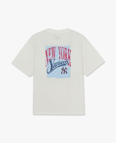  MLB - Unisex Vintage Letter Print T Shirt 