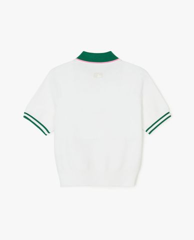  MLB - Women's Polo Shirt with Collar, Short Sleeves, Sportive Varsity Half Zip Up 