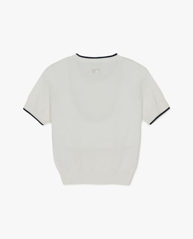  MLB - Women Varsity Short Sleeve Knitted Top 