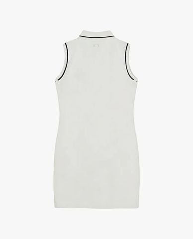  MLB - Women Mini Collared Sleeveless Dress 