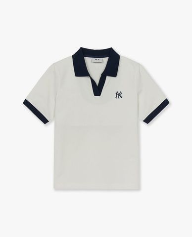  MLB - Women's Lapel Short-Sleeve Polo Shirt 