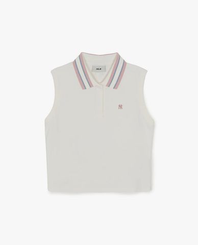  MLB - Women Collar Sleeveless Shirt 