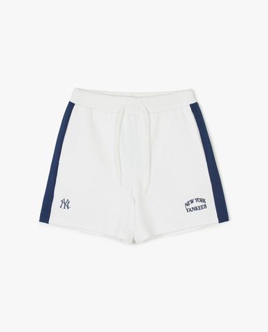  MLB - Women's Wide-Leg Shorts with Elastic Waist Sporty Varsity Color Scheme 