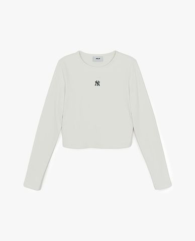  MLB - Women Basic Crewneck Long Sleeve Croptop 