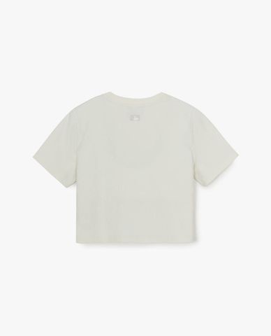  MLB - Women Diamond Monogram Crew Neck Short Sleeve Croptop 