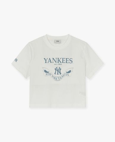  MLB - Women's Varsity Short-Sleeve Crewneck Croptop 
