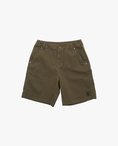  MLB - Quần short unisex ngang gối phối logo 