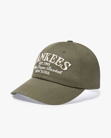  MLB - Unisex Hip Street Artwork Denim Embossed Baseball Cap 